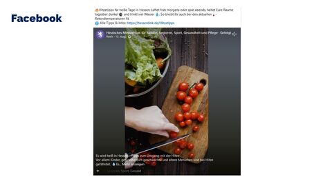 Facebook-Post vom 14. August 2025