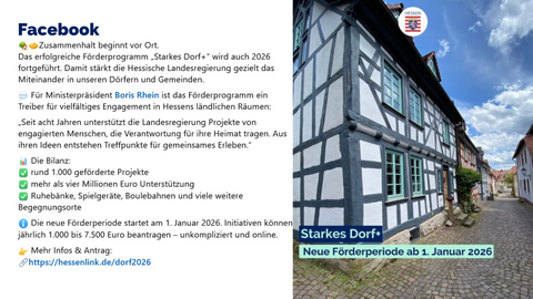 Facebook Post vom 29. Dezember 2025