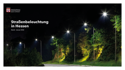 Straßenbleuchtung In Hessen - Stand Januar 2022 Grafik mit Text: Startseite Straßenbeleuchtung